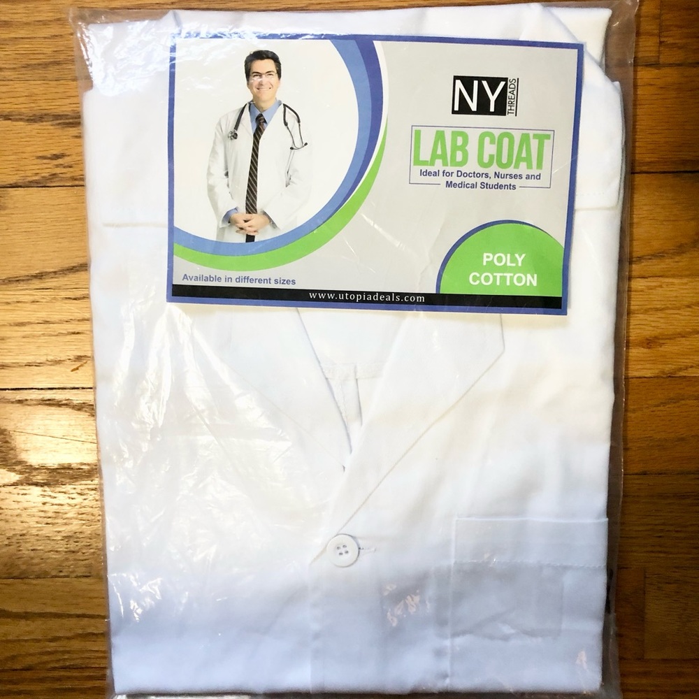 NY Threads Men Lab Coat